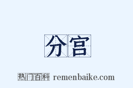 分宫是什么意思的图片